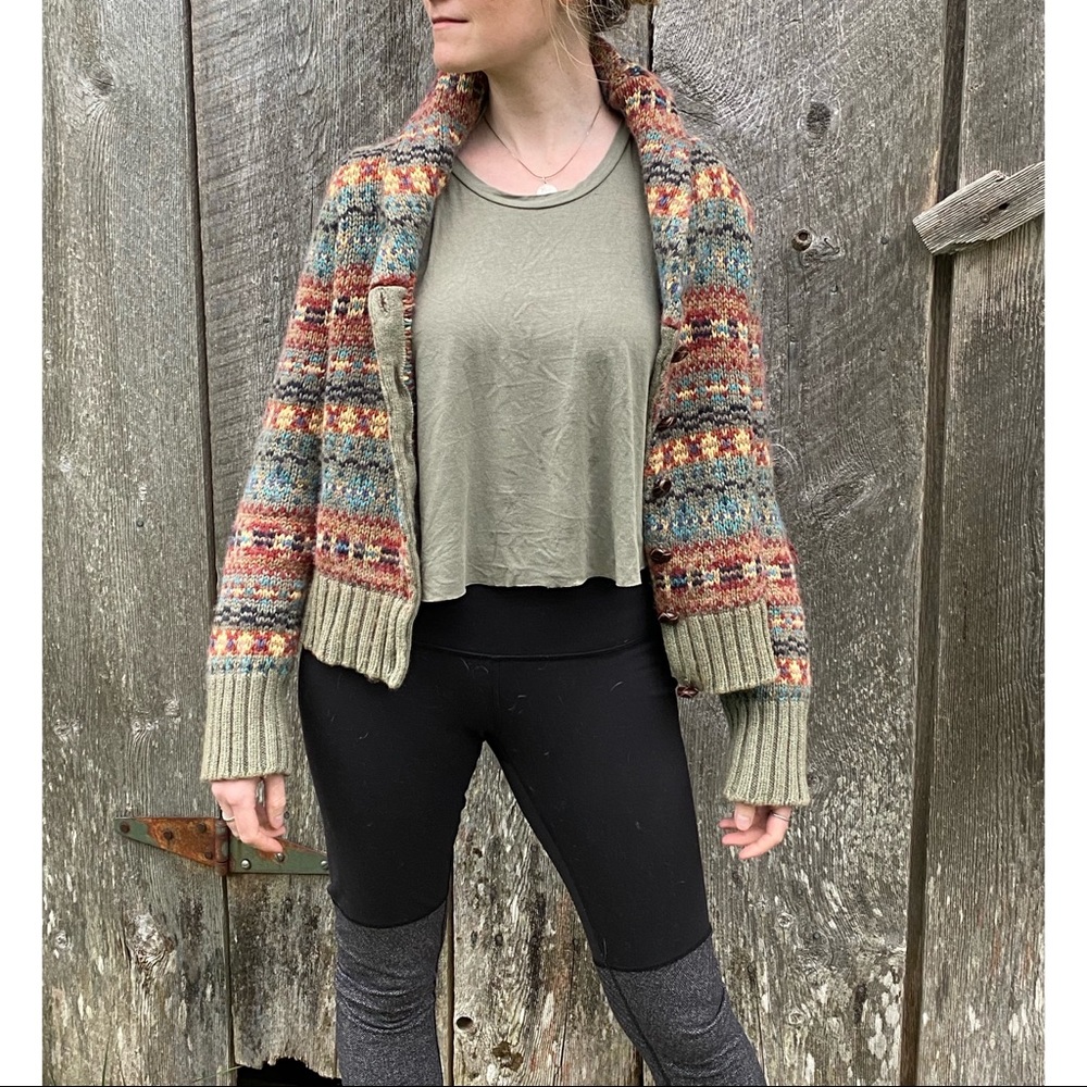 🍀Eddie Bauer Wool Blend Button up Sweater🍀